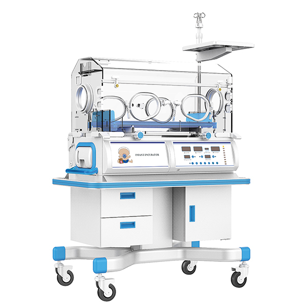 Premature Babies Medical Multi-functional Incubator With Free-step Mattress Tilting Adjustment ECOR005