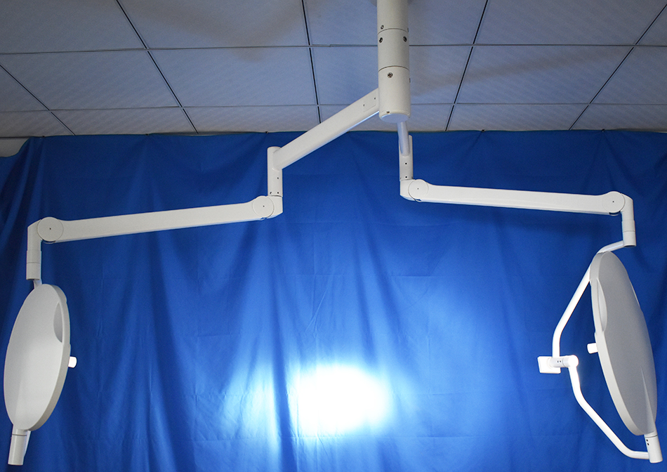 Surgery Clinic Theater Medical Equipment Ceiling Type Double Lamps LED Operation Light V Series 700500