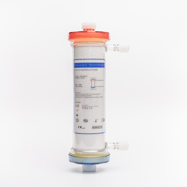 Hospital Disposable High Flux Polyethersulfone Sterilisation Hemodialyser For Hematodialysis
